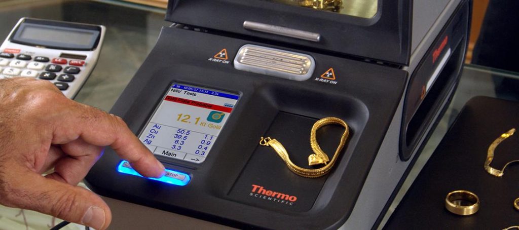 X-Ray Gold Analysis for your estimate calculation before you sell gold