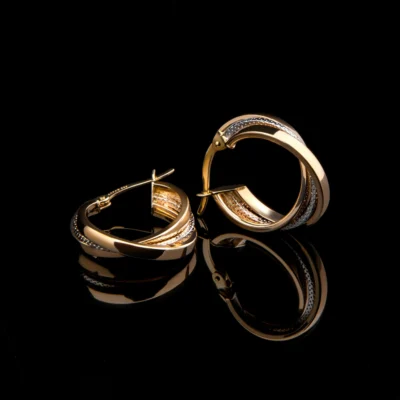 Hoop earrings illustrating gold jewellery you can sell in the UK