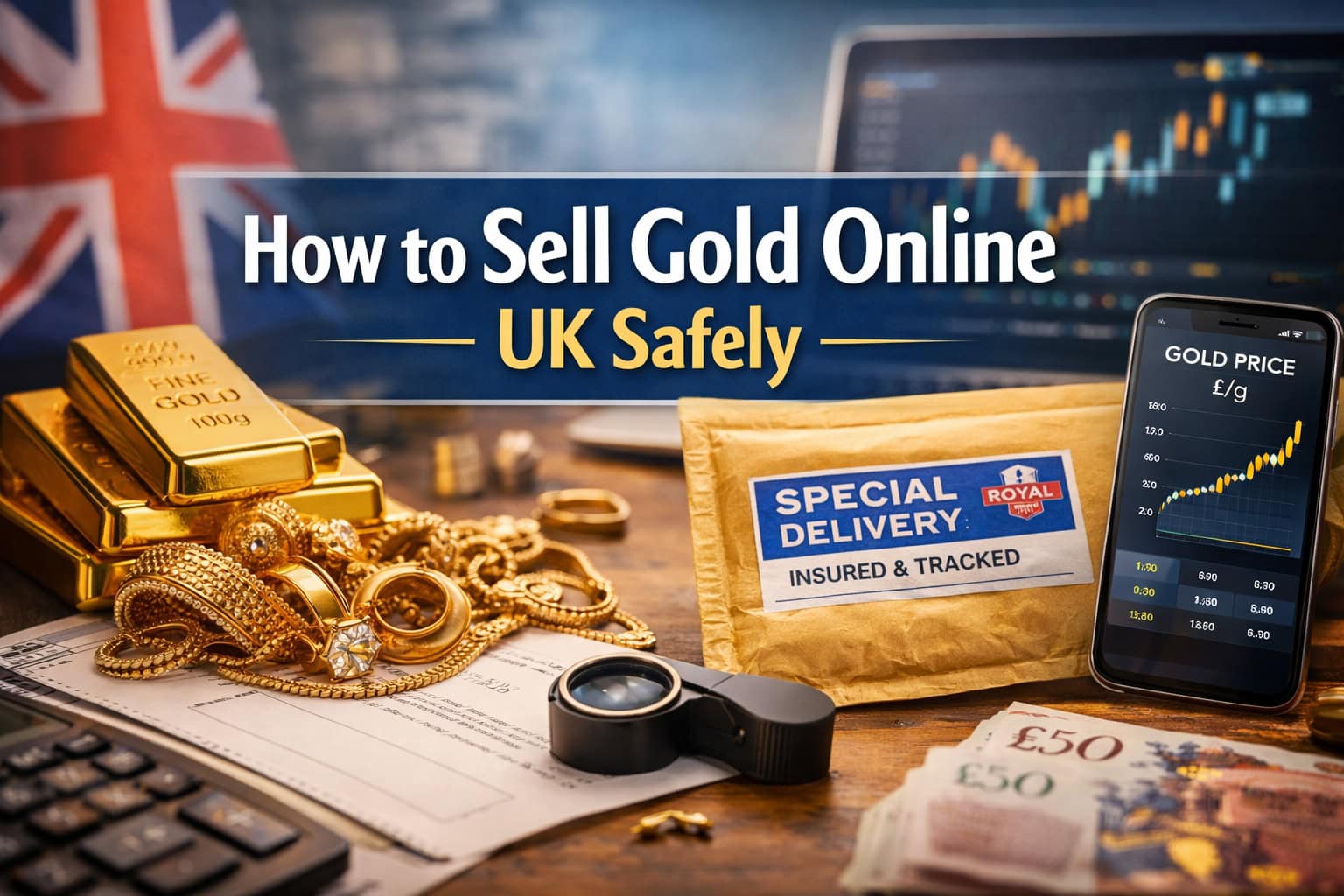 how to sell gold online UK safely