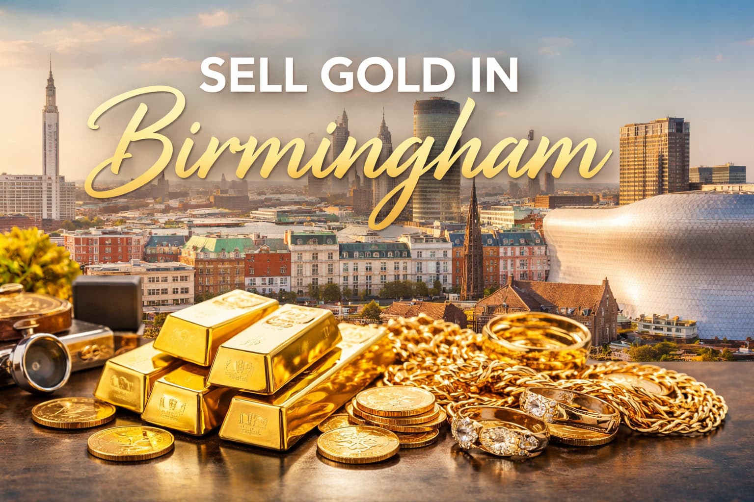 Sell gold in Birmingham with trusted UK gold buyers