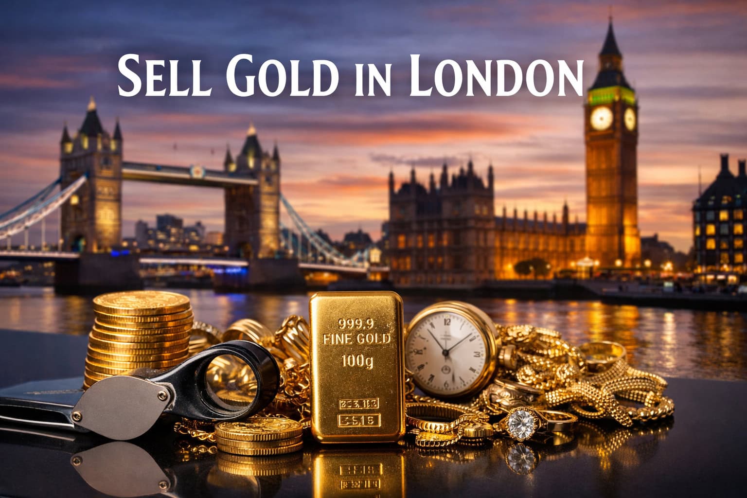 Sell gold in London – gold buyers and jewellery valuation